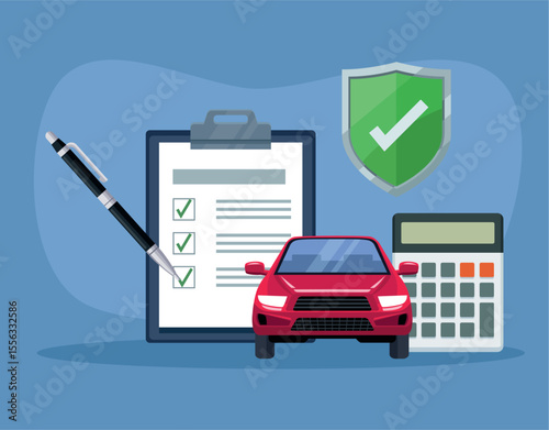Car insurance concept