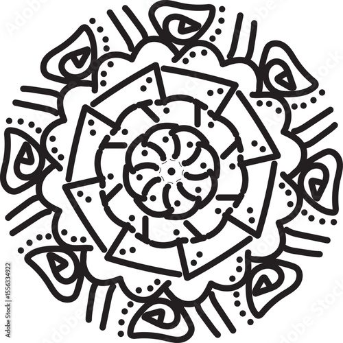 abstract background with a tattoo