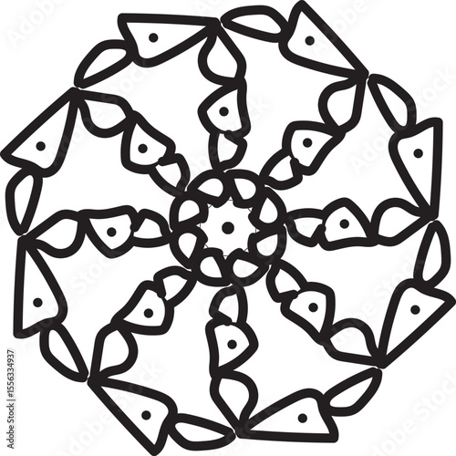 seamless pattern with floral ornament