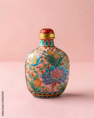Artistic perfume bottle styled like snuff bottle