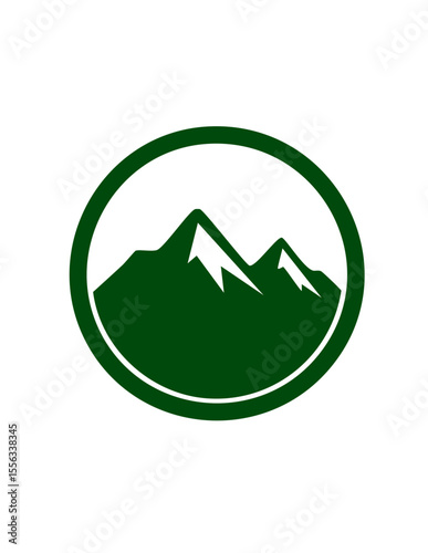 Logo mountains and forest
