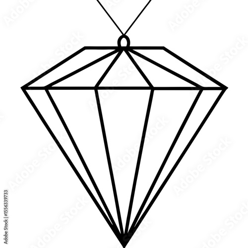 vector illustration of a diamond