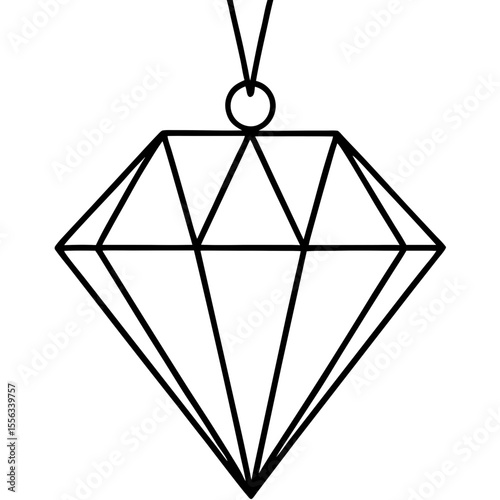 vector illustration of a diamond