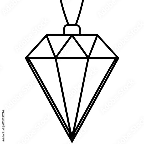 vector illustration of a diamond