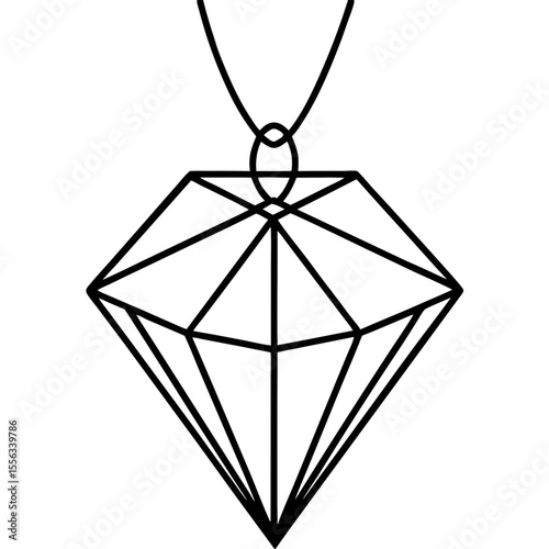 vector illustration of a diamond