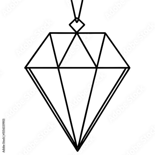vector illustration of a diamond