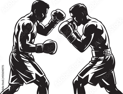 Boxer in Fighting Stance Silhouette

Champion Boxer Throwing a Punch Vector

Boxer Training with Gloves Silhouette

Ring Fighter Action Silhouette Scene

Knockout Punch Boxer Vector Art
