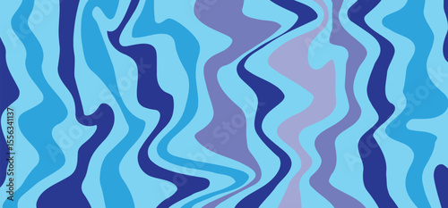 abstract blue pink wave liquid background design for horizontal banner