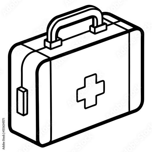 Emergency Kit Silhouette Art