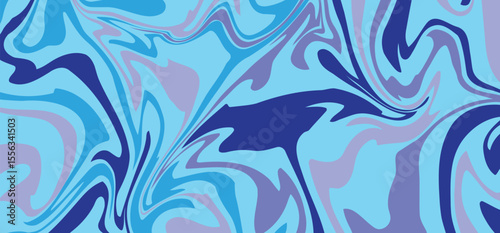 abstract blue pink wave liquid background design for horizontal banner