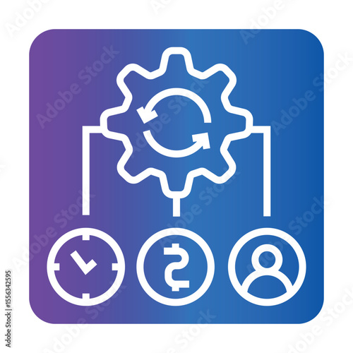 Medical resource management color flat icon. Sign for web page, mobile app,