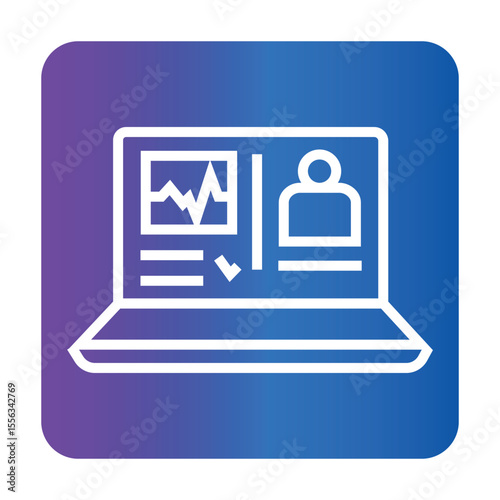 Electronic medical records color flat icon. Sign for web page, mobile app,