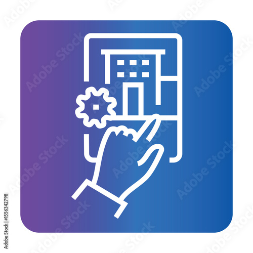 hospital management system color flat icon. Sign for web page, mobile app,