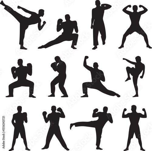 Boxer in Fighting Stance Silhouette

Champion Boxer Throwing a Punch Vector

Boxer Training with Gloves Silhouette

Ring Fighter Action Silhouette Scene

Knockout Punch Boxer Vector Art