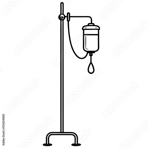 Flat Style Medical Drip Vector