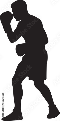 Boxer in Fighting Stance Silhouette

Champion Boxer Throwing a Punch Vector

Boxer Training with Gloves Silhouette

Ring Fighter Action Silhouette Scene

Knockout Punch Boxer Vector Art