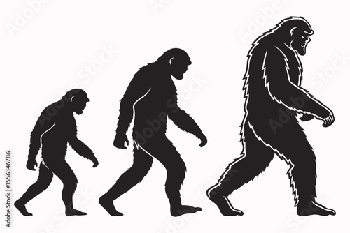 Evolutionary Progression From Ape to Bigfoot
