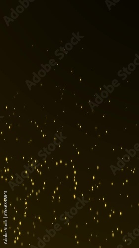 Glowing particles popping out flying in wind particles background, looping snow smooth seamless star dust animation.
