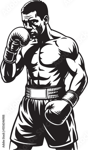 Boxer in Fighting Stance Silhouette

Champion Boxer Throwing a Punch Vector

Boxer Training with Gloves Silhouette

Ring Fighter Action Silhouette Scene

Knockout Punch Boxer Vector Art