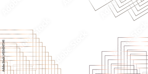 Geometric white background with gray.Modern minimal and clean white gold background with shadows. White and gray stripe diagonal gradient fabric dynamic line textile abstract background. 