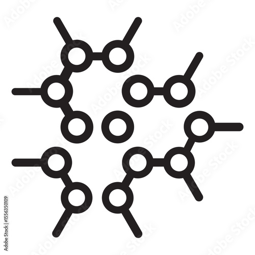 3d render of a molecule vector illustration 1