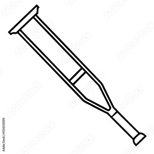 Mobility Aid Crutch Graphic