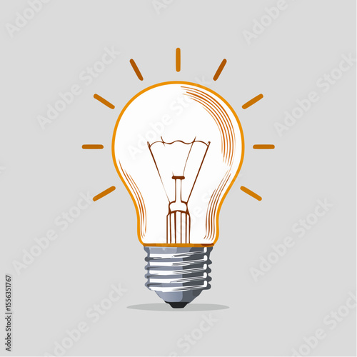 Pixel Art Lightbulb Illustration: A Bright Idea