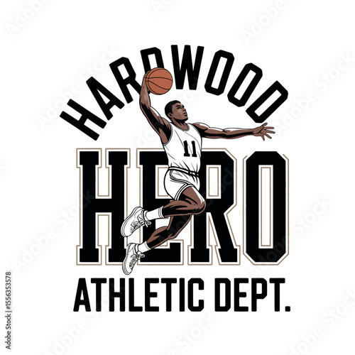 Vintage Basketball T-Shirt Graphic
