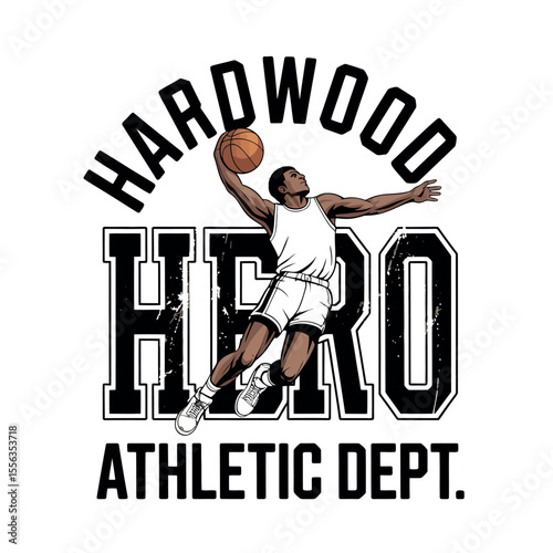 Vintage Basketball T-Shirt Graphic
