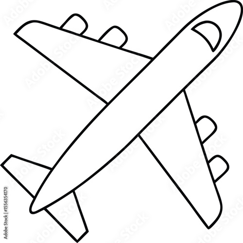 airplane icon vector. aircraft sign. aero plane symbols. plane taking off sign. flying plane. flight transport symbol. vector illustration on transparent background