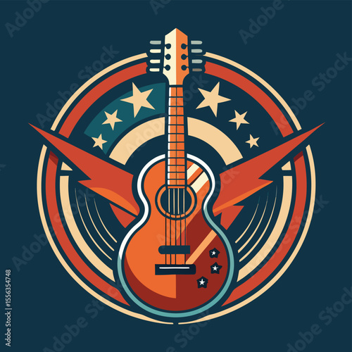 Guitar silhouettes set.Acoustic and heavy rock electric guitars musical instruments. Simple set of electric guitar vector icons for web design. Music symbols collection.Vector ilustration
