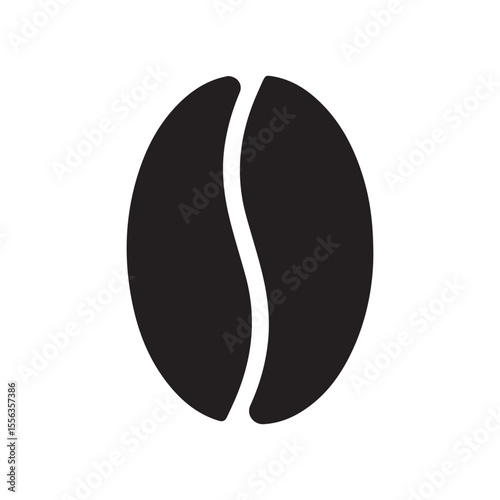 One coffee been silhouette vector flat illustration design