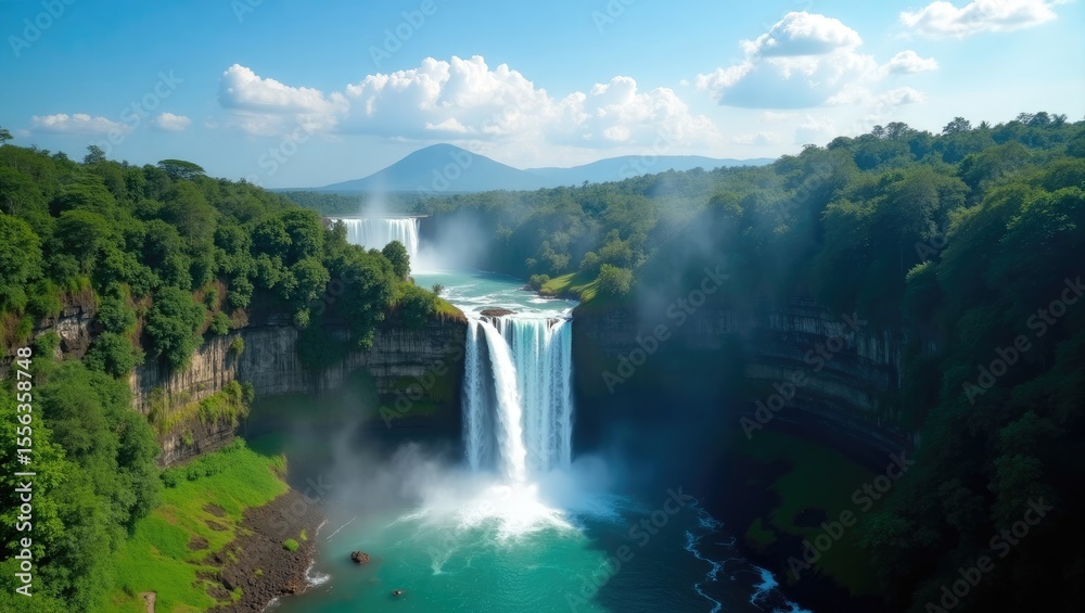 Fototapeta premium waterfall in yosemite