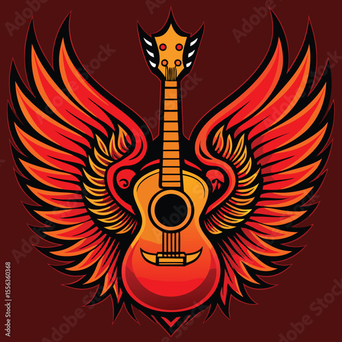 Guitar silhouettes set.Acoustic and heavy rock electric guitars musical instruments. Simple set of electric guitar vector icons for web design. Music symbols collection.Vector ilustration