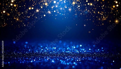 青とゴールドのラグジュアリーコピースペース素材２