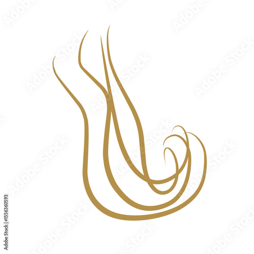  strands of light brown hair