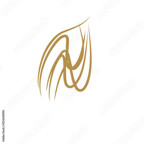 strands of light brown hair