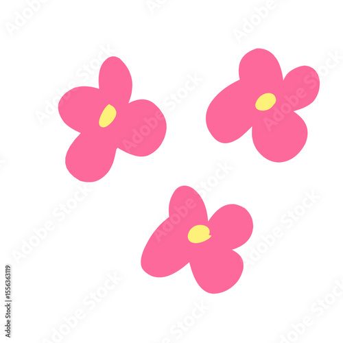 Mini pink flowers