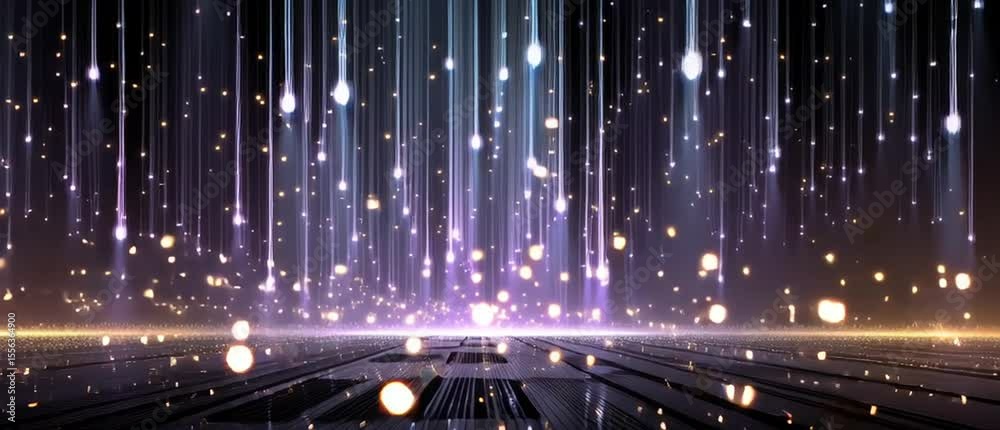 Fond d’Écran Numérique Futuriste avec Circuits Néon et Éléments Holographiques