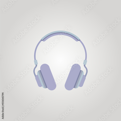 Headphones icon vector illustration, Modern headset sign symbol