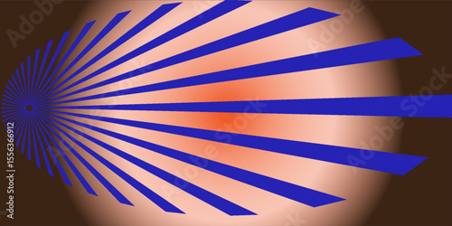 orange sun rays background vector design eps 10.