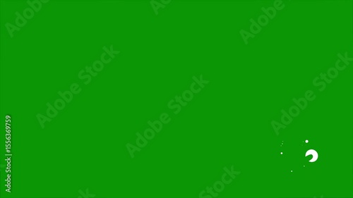 A green screen with white background and an image of the earth blue in circle fish on it globe swimming ocean animated chromakey background expression style figure design motion backgrounds