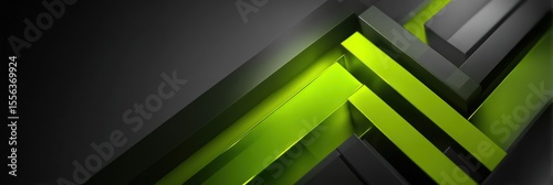 Abstract green and gray geometric background modern design for graphic design use