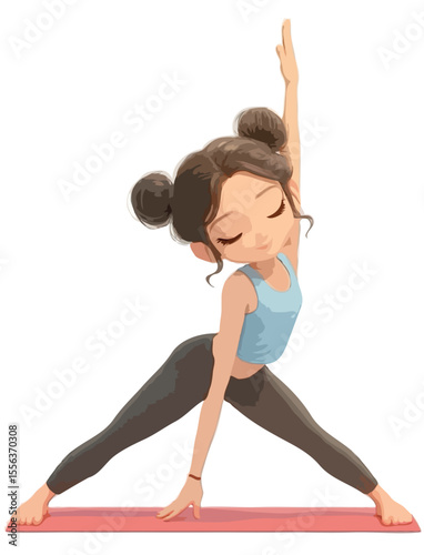 woman doing yoga
