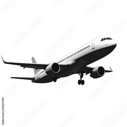 airplane isolated on white background