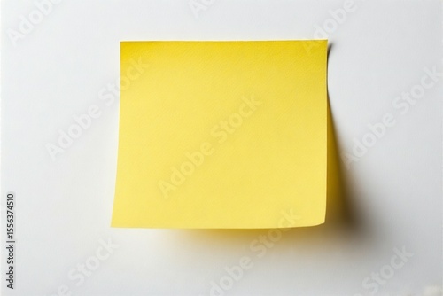 yellow post it note on white background, post-it note and smile, A small yellow post-it note, A small yellow post-it is stuck on the refrigerator