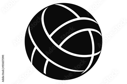 volleyball sihouette black vector