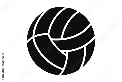 volleyball sihouette black vector