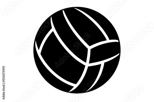 volleyball sihouette black vector