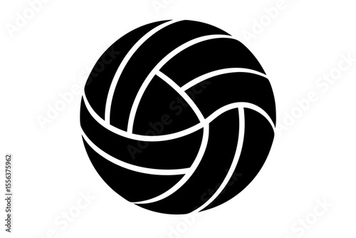 volleyball sihouette black vector